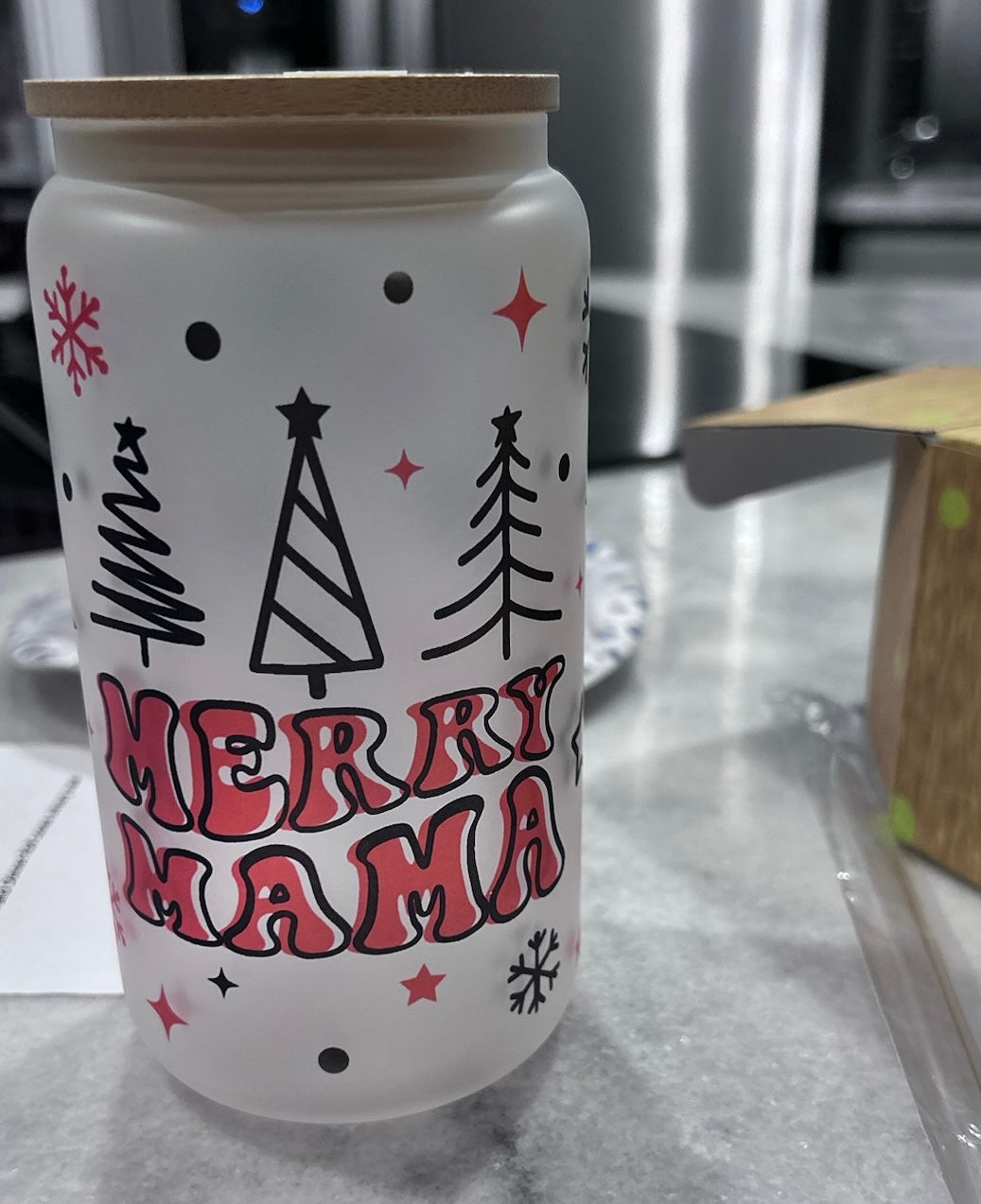 Merry Mama Libby Glass Can