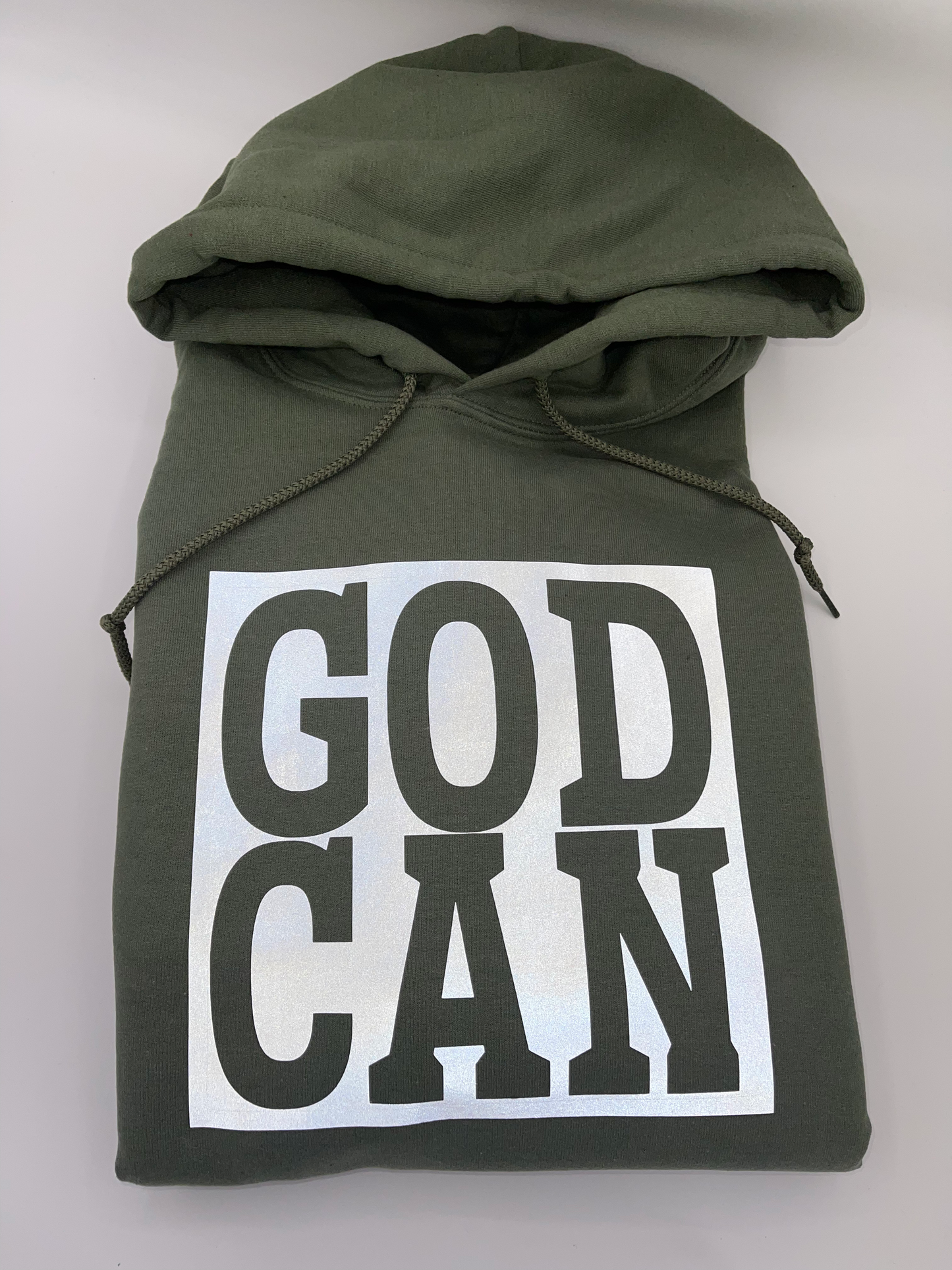 God Can Reflective Block Crew Sweatshirt/Hoodie