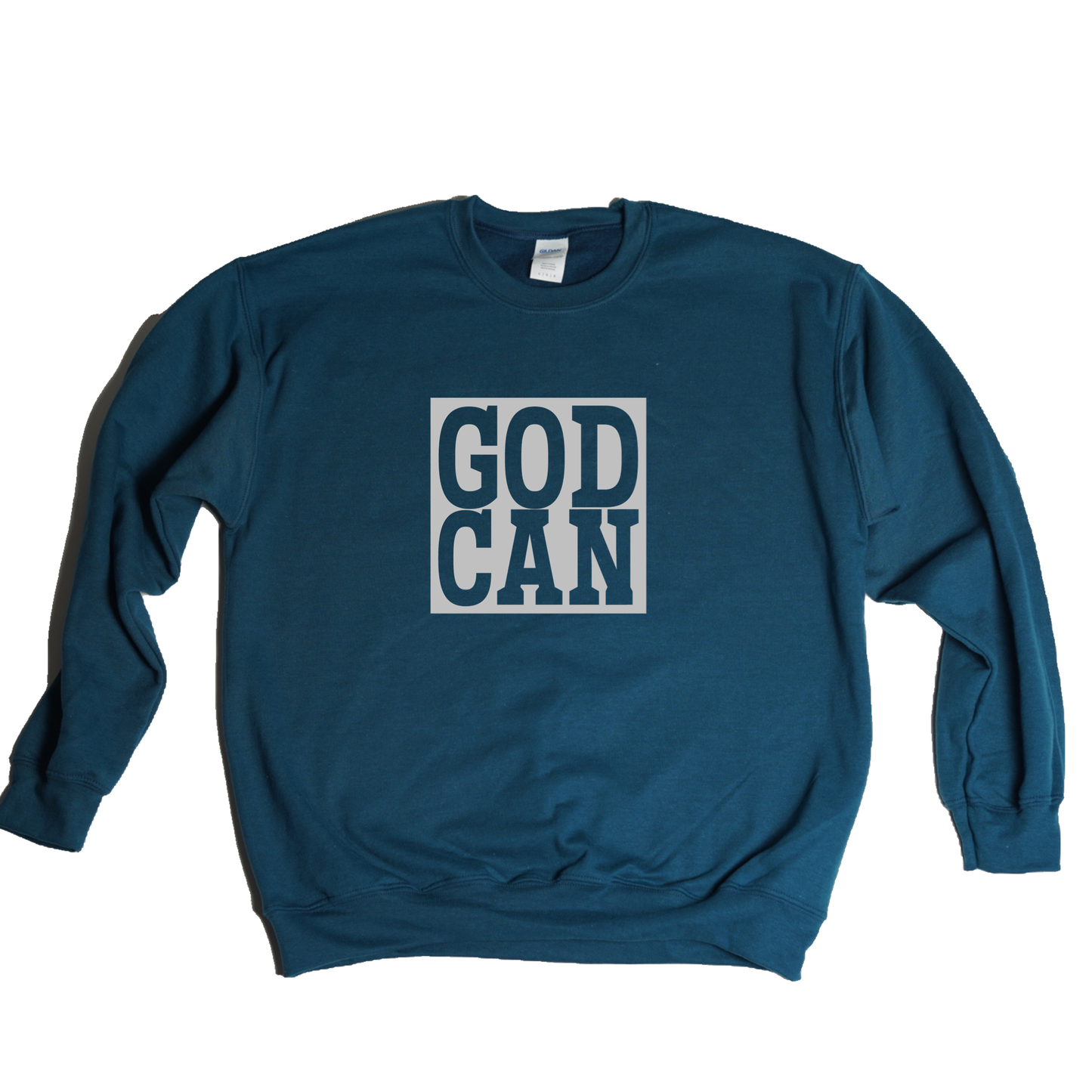 God Can Reflective Block Crew Sweatshirt/Hoodie