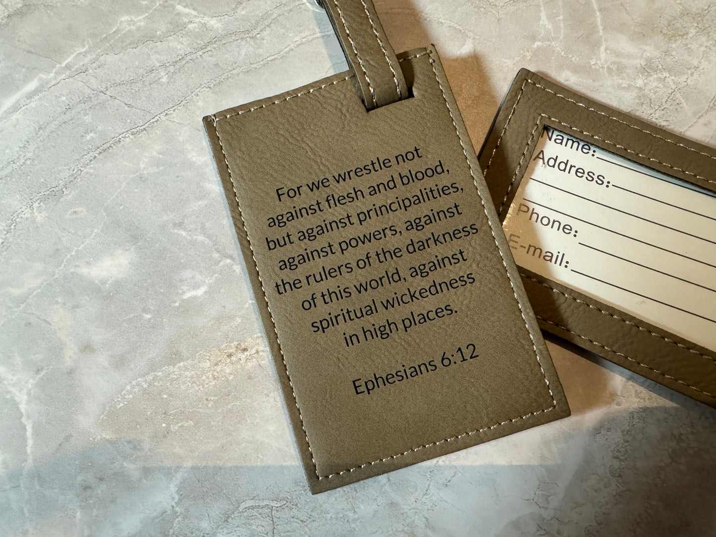Personalized Engraved Luggage Tag