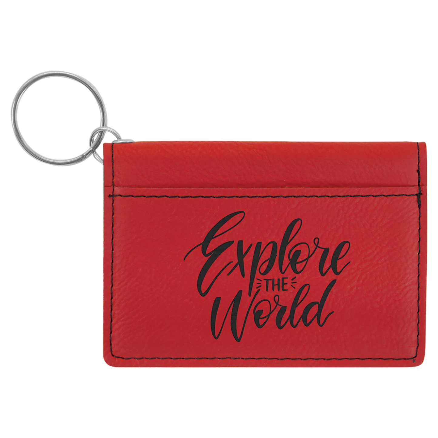 Personalized Keychain ID Holder