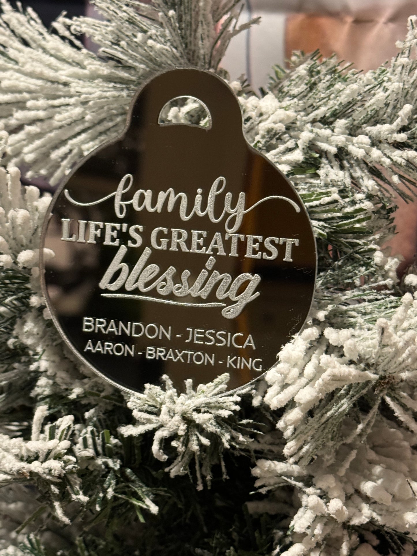 Family Greatest Blessing Ornament