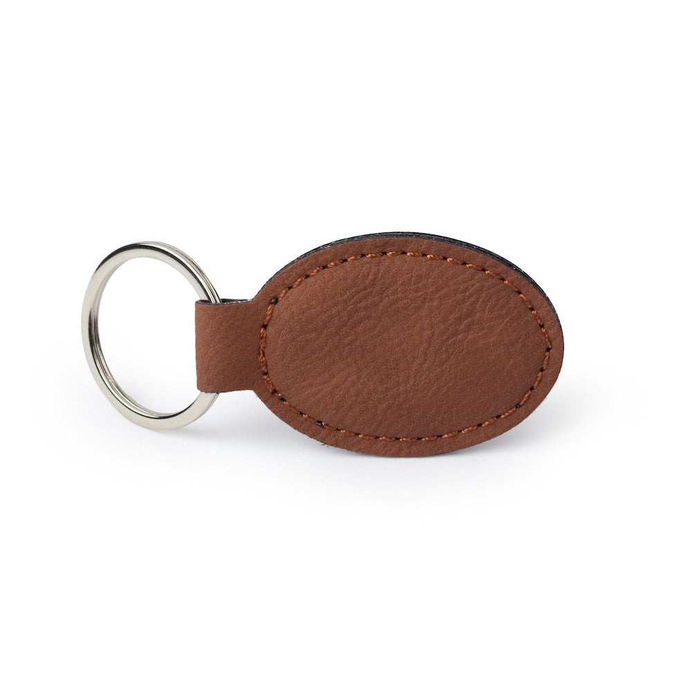 Personalized Leatherette Keychain