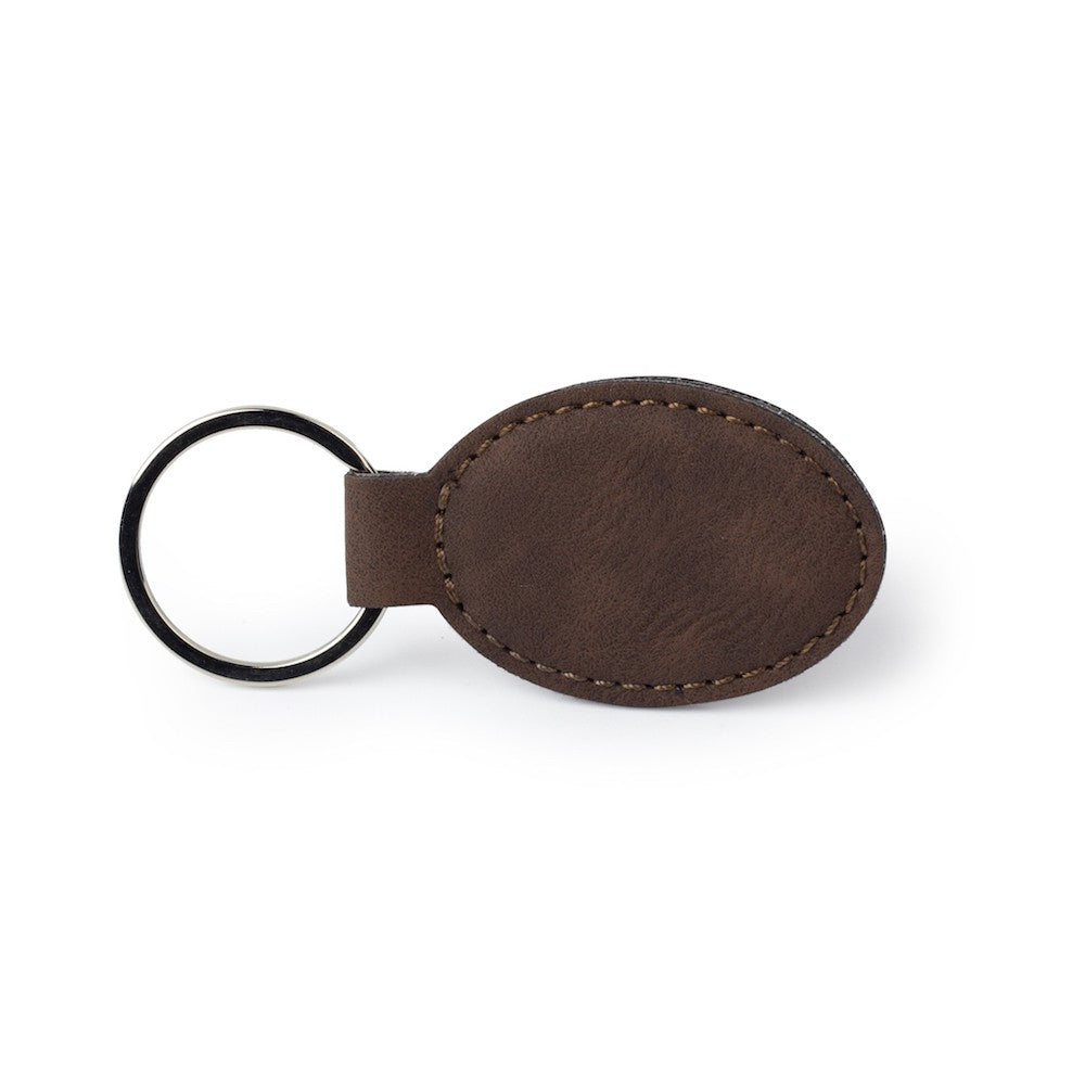 Personalized Leatherette Keychain