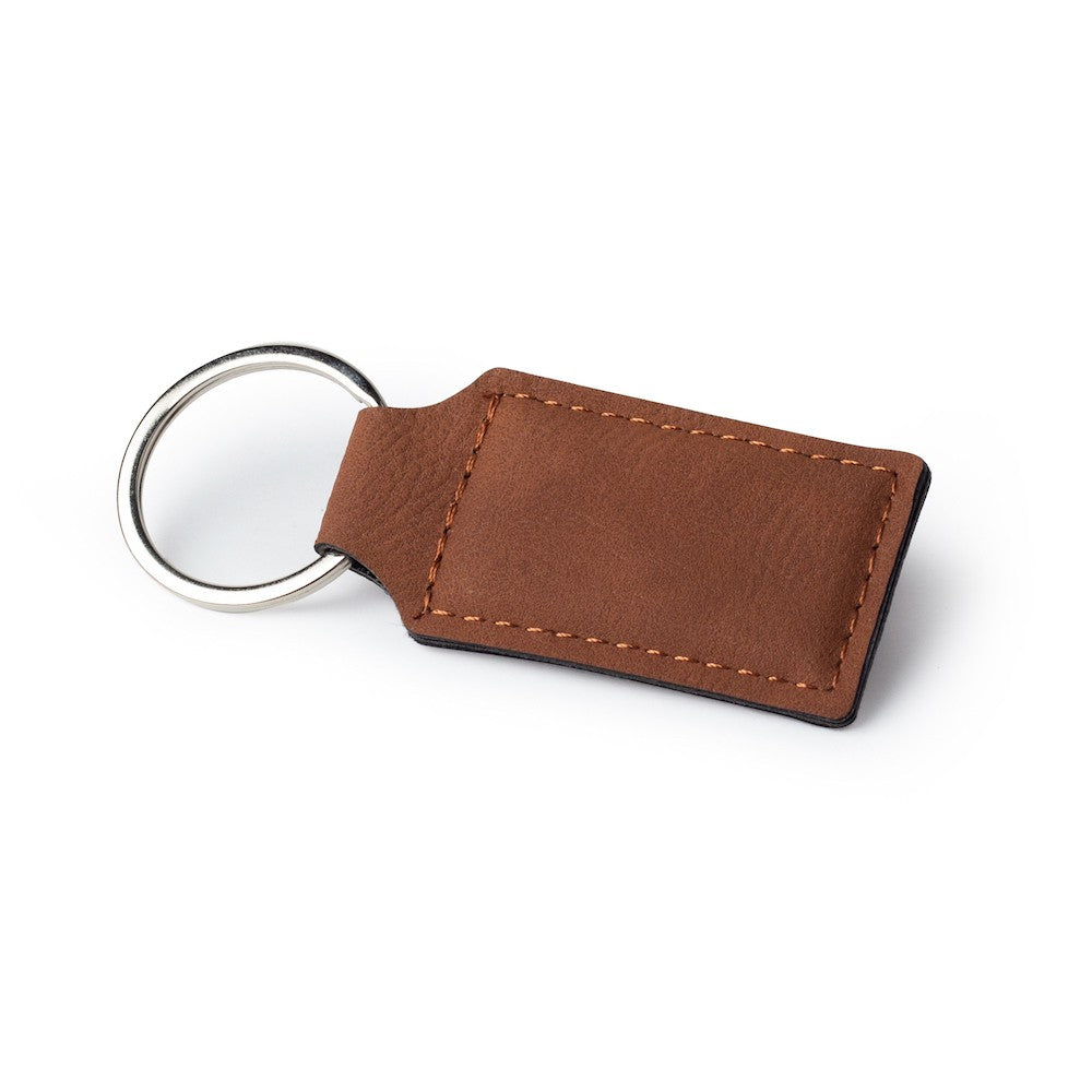 Personalized Leatherette Keychain