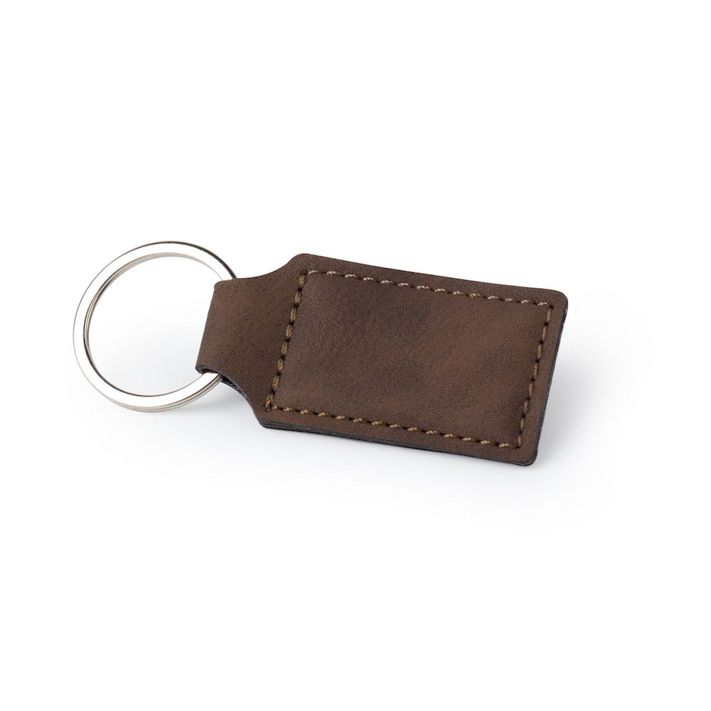 Personalized Leatherette Keychain