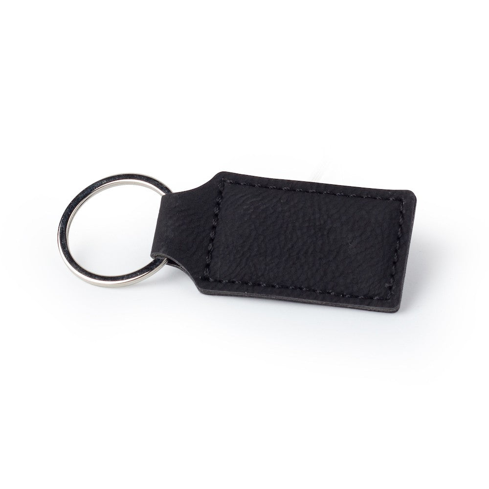 Personalized Leatherette Keychain