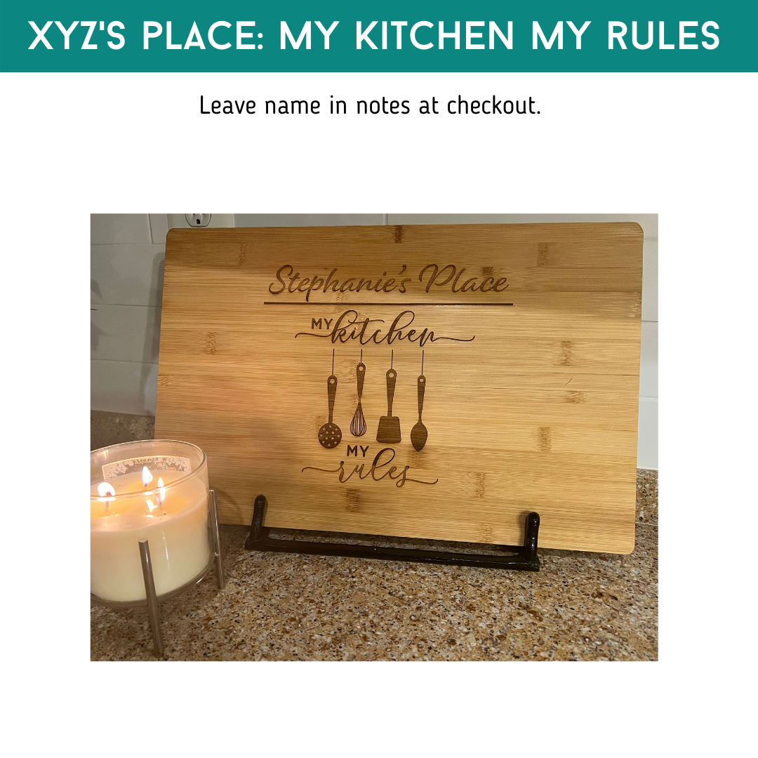 Personalized Engraved Bamboo Cutting Board