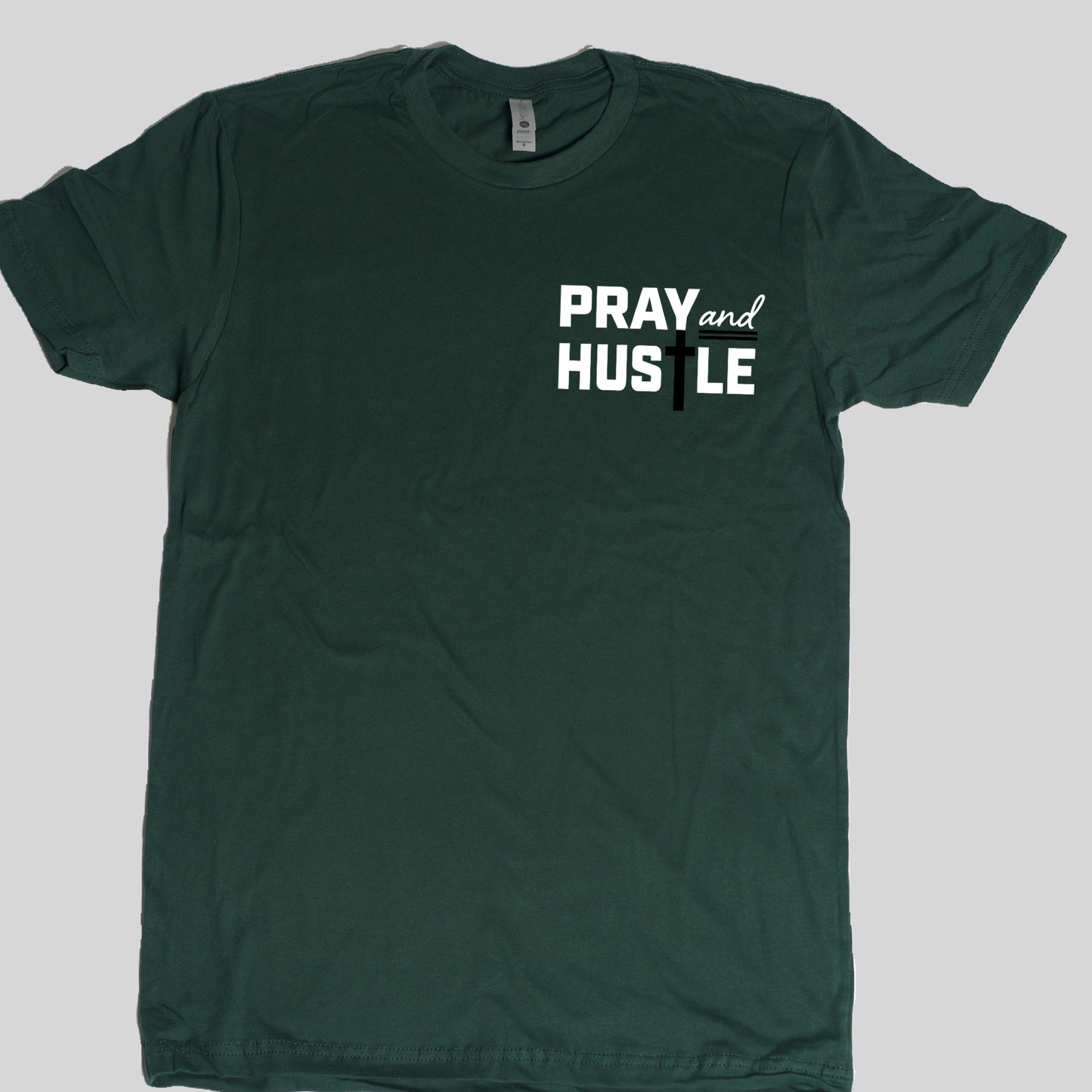 Pray and Hustle (Pocket Design) Tee