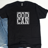 God Can Reflective Block Tee