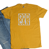 God Can Reflective Block Tee