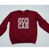 God Can Reflective Crew Sweatshirt/Hoodie