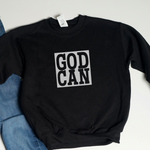 God Can Reflective Block Crew Sweatshirt/Hoodie
