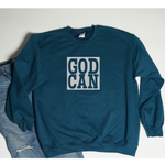 God Can Reflective Block Crew Sweatshirt/Hoodie