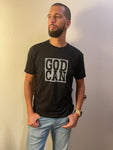 God Can Reflective Block Tee
